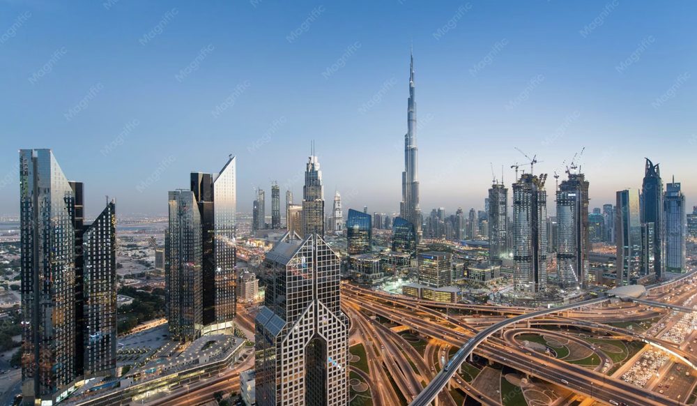 Skyline representing global capital markets
