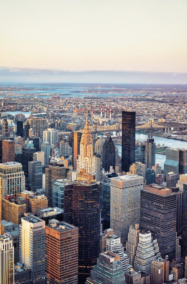 City skyline representing restructuring engagements